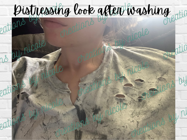 Distressed Melting Smiley Shirt