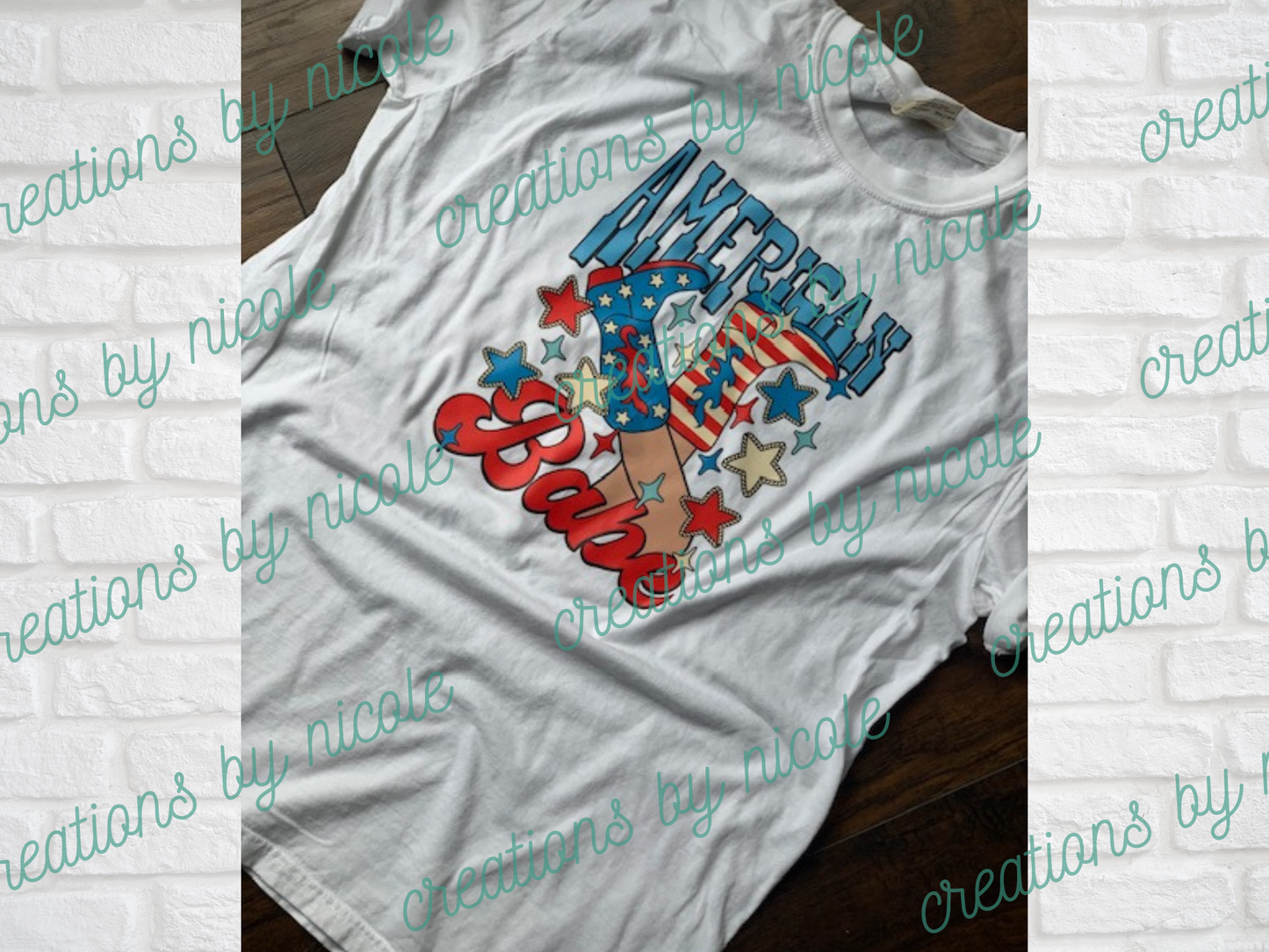 American Babe Red White and Blue Western Shirt
