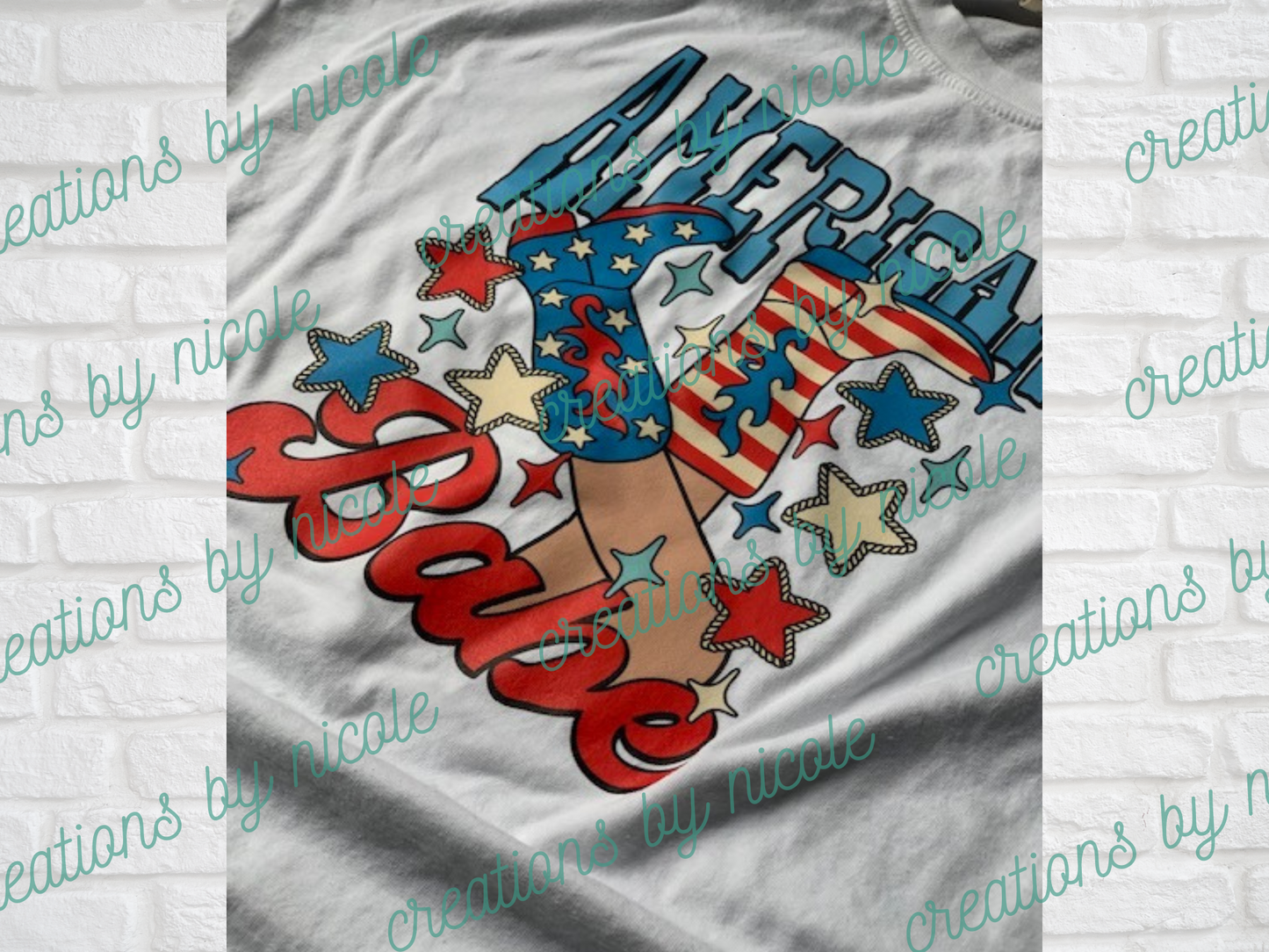 American Babe Red White and Blue Western Shirt