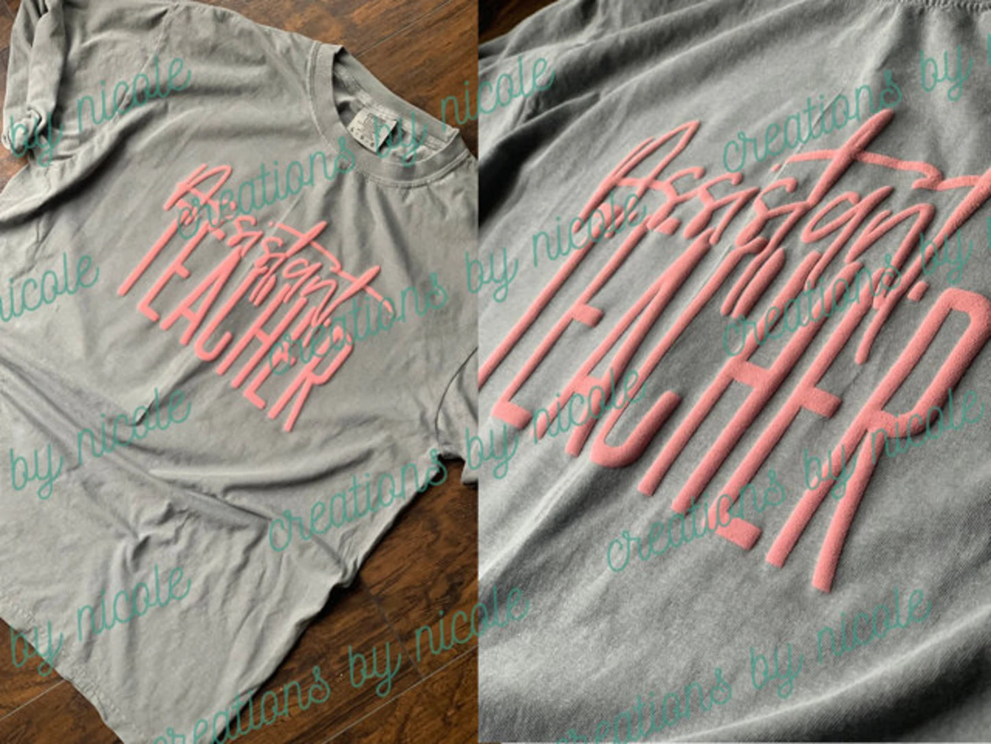 Teacher Assistant Teacher Puff 3D Shirt