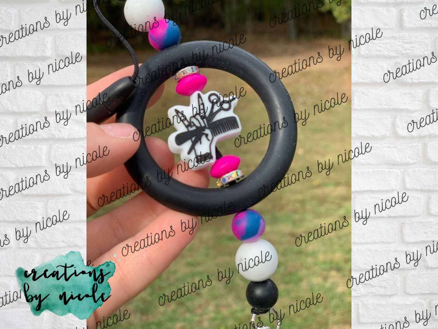 Car Charm Freshie Holder - Hairdresser