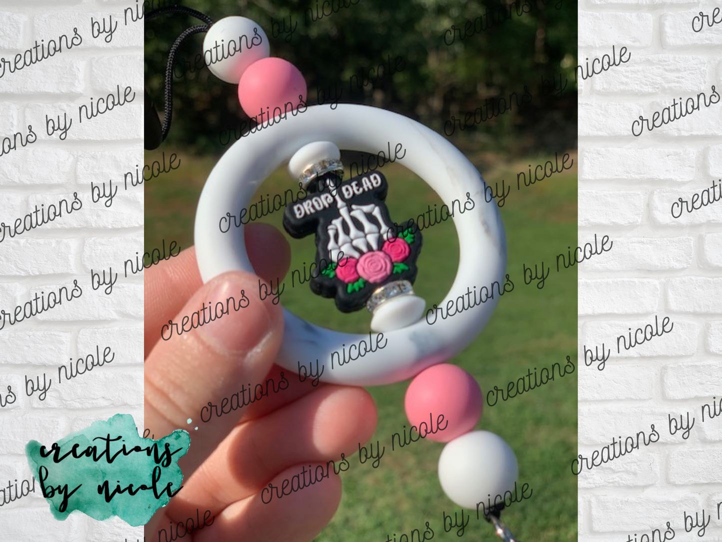 Car Charm Freshie Holder - Drop Dead