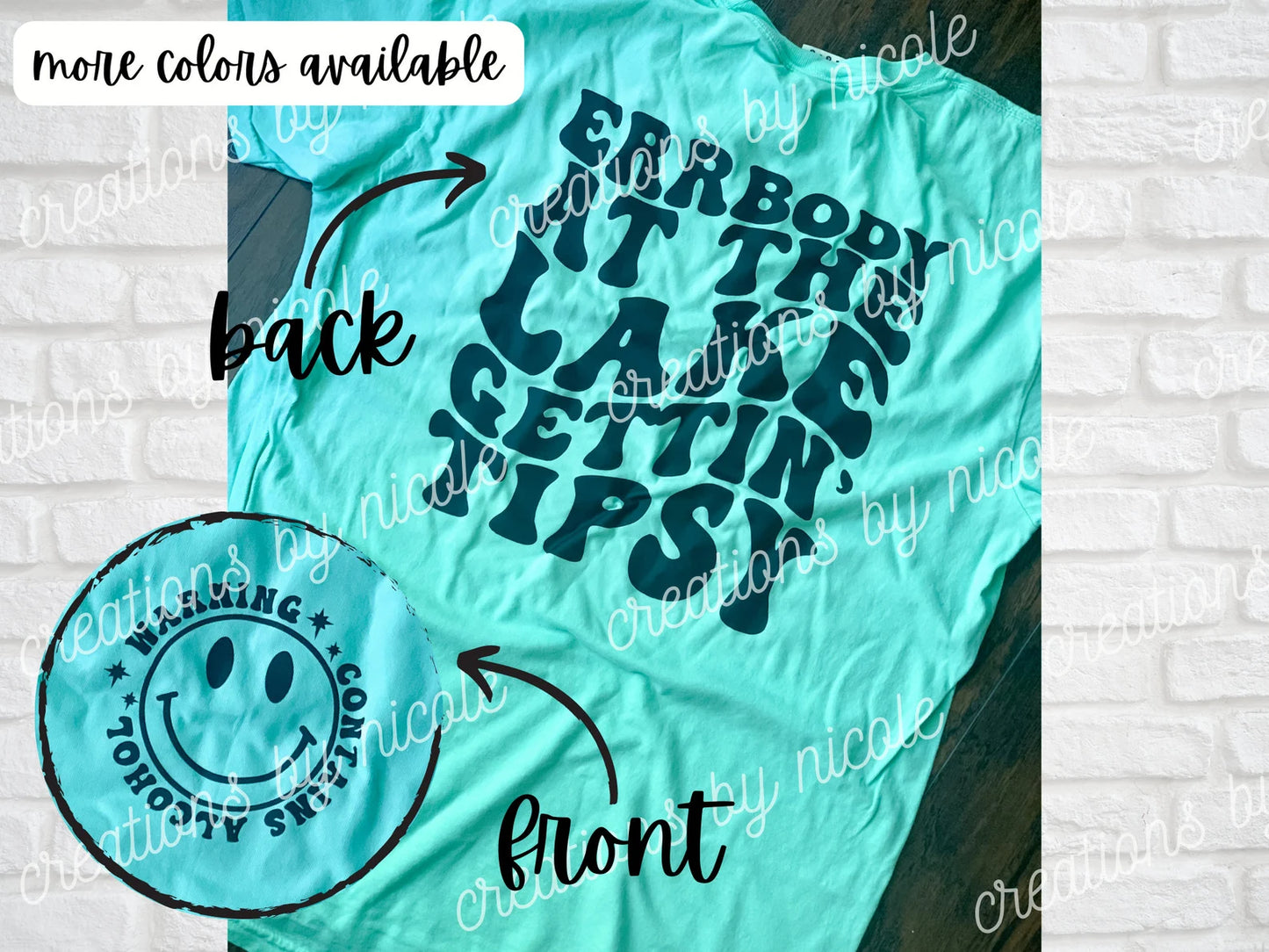 Errbody At The Lake Getting Tipsy Shirt