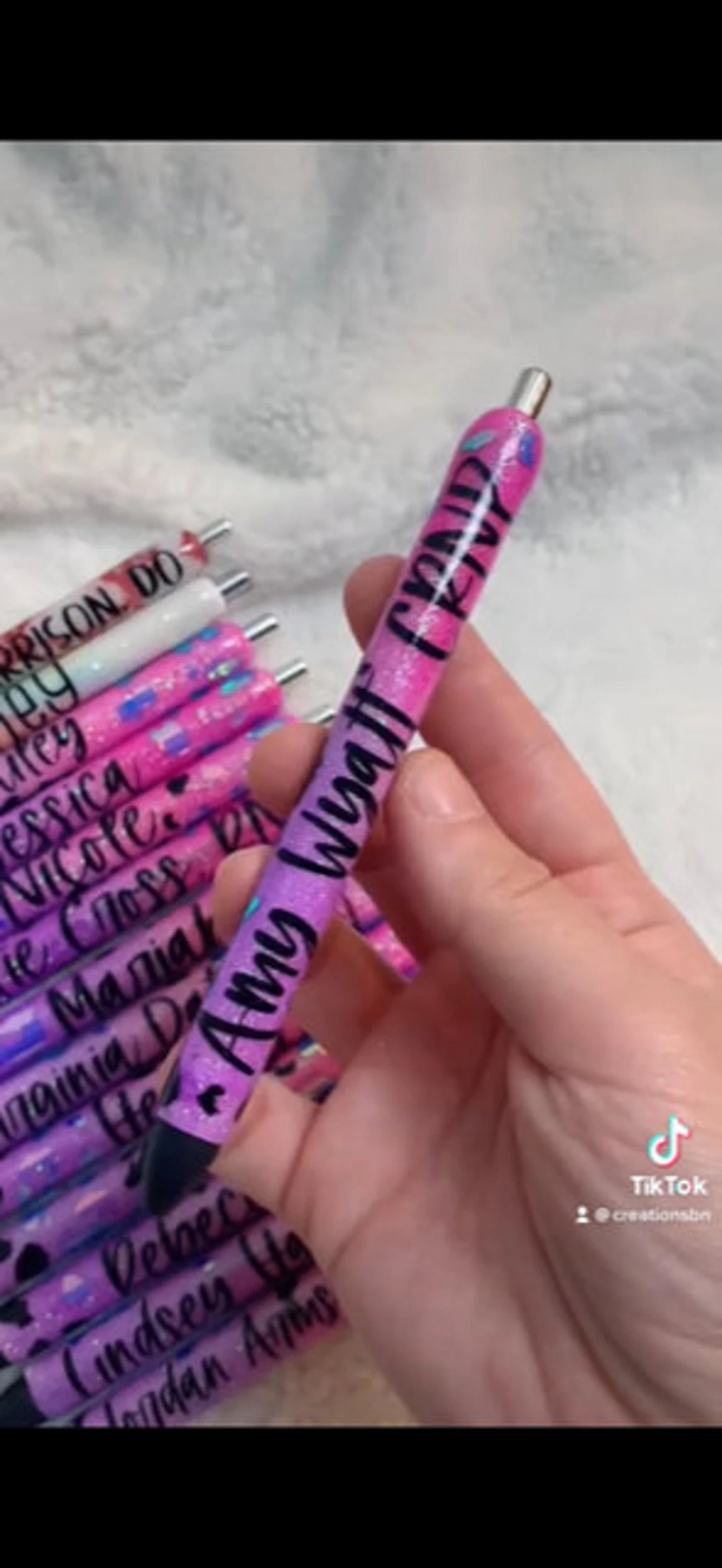 Holographic Leopard Print Pink and Purple Paper Mate Inkjoy Gel 0.7mm Pen Refillable