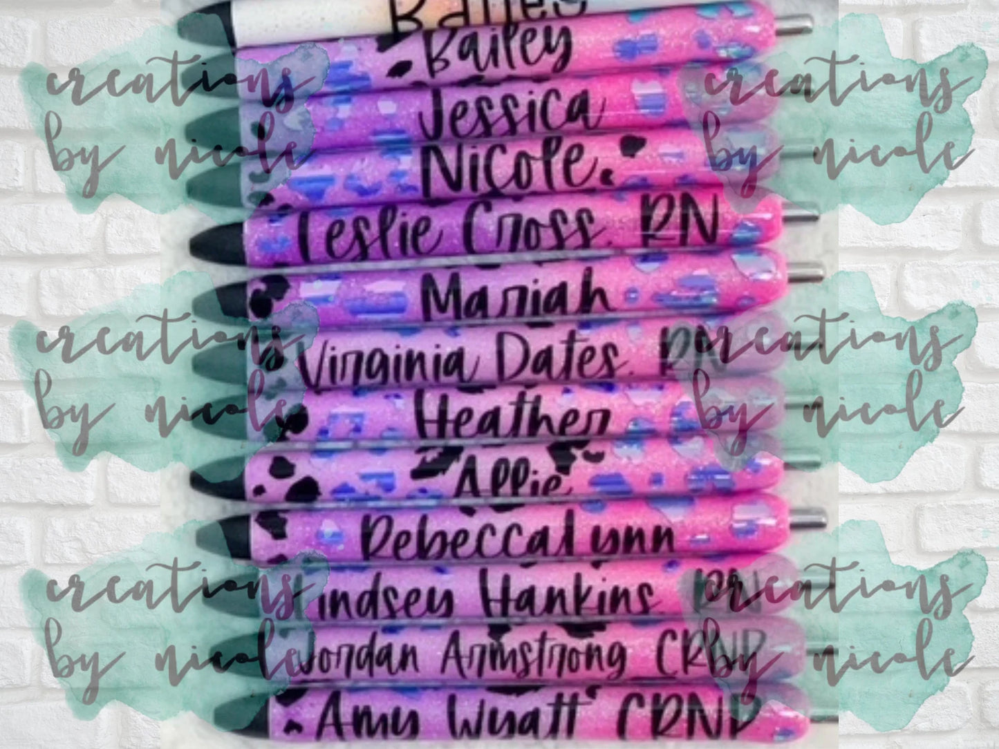 Holographic Leopard Print Pink and Purple Paper Mate Inkjoy Gel 0.7mm Pen Refillable