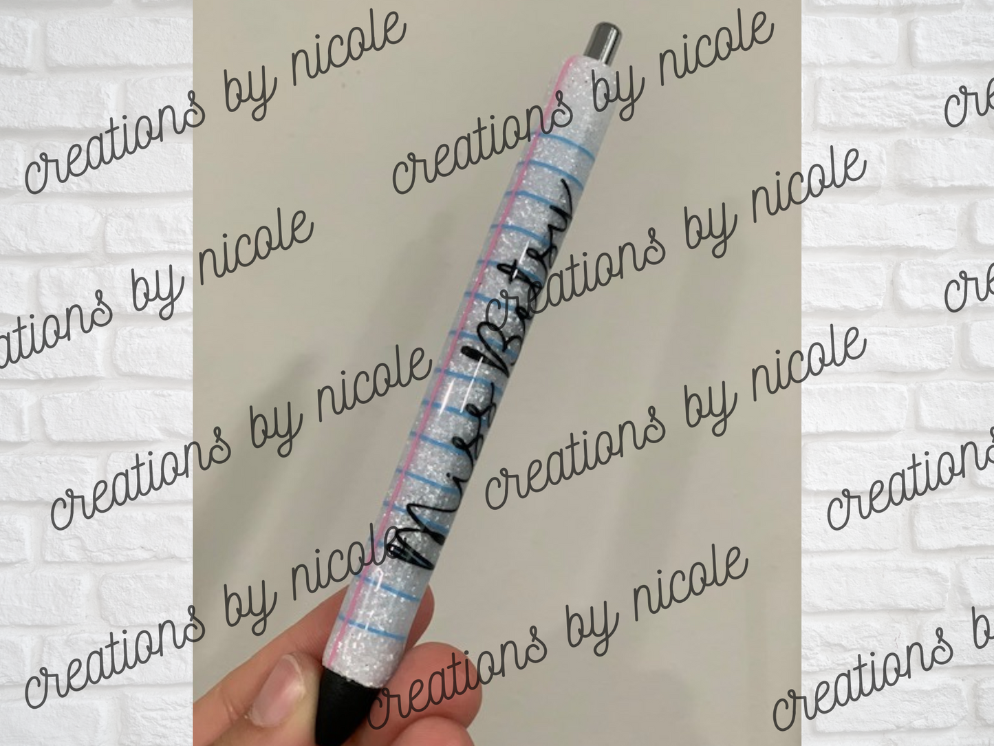 Teacher Notebook Paper Glitter Paper mate Inkjoy Gel Pen 0.7mm Black Ink Refillable