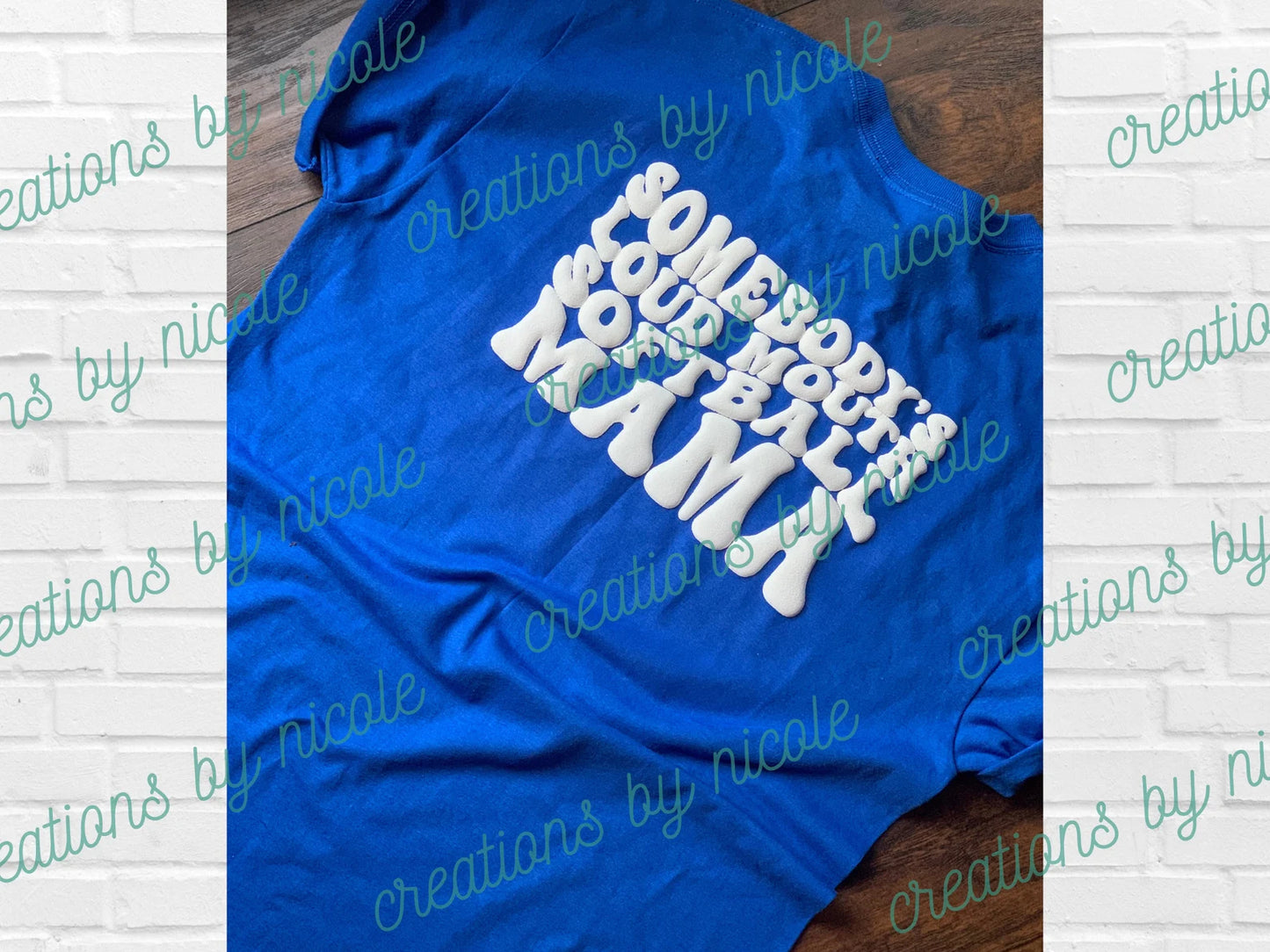 Somebody's Loud Mouth Softball Mama Puff 3D Shirt