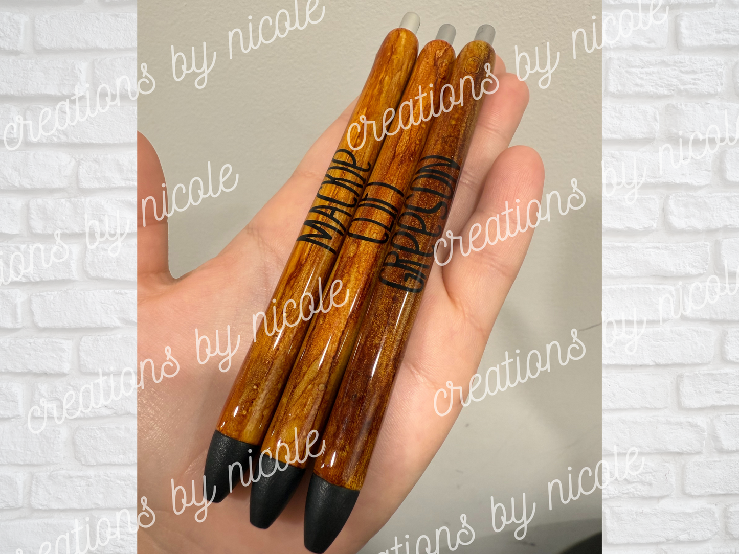 Faux Wood Grain Paper Mate Inkjoy Gel Pen 0.7mm Black Ink