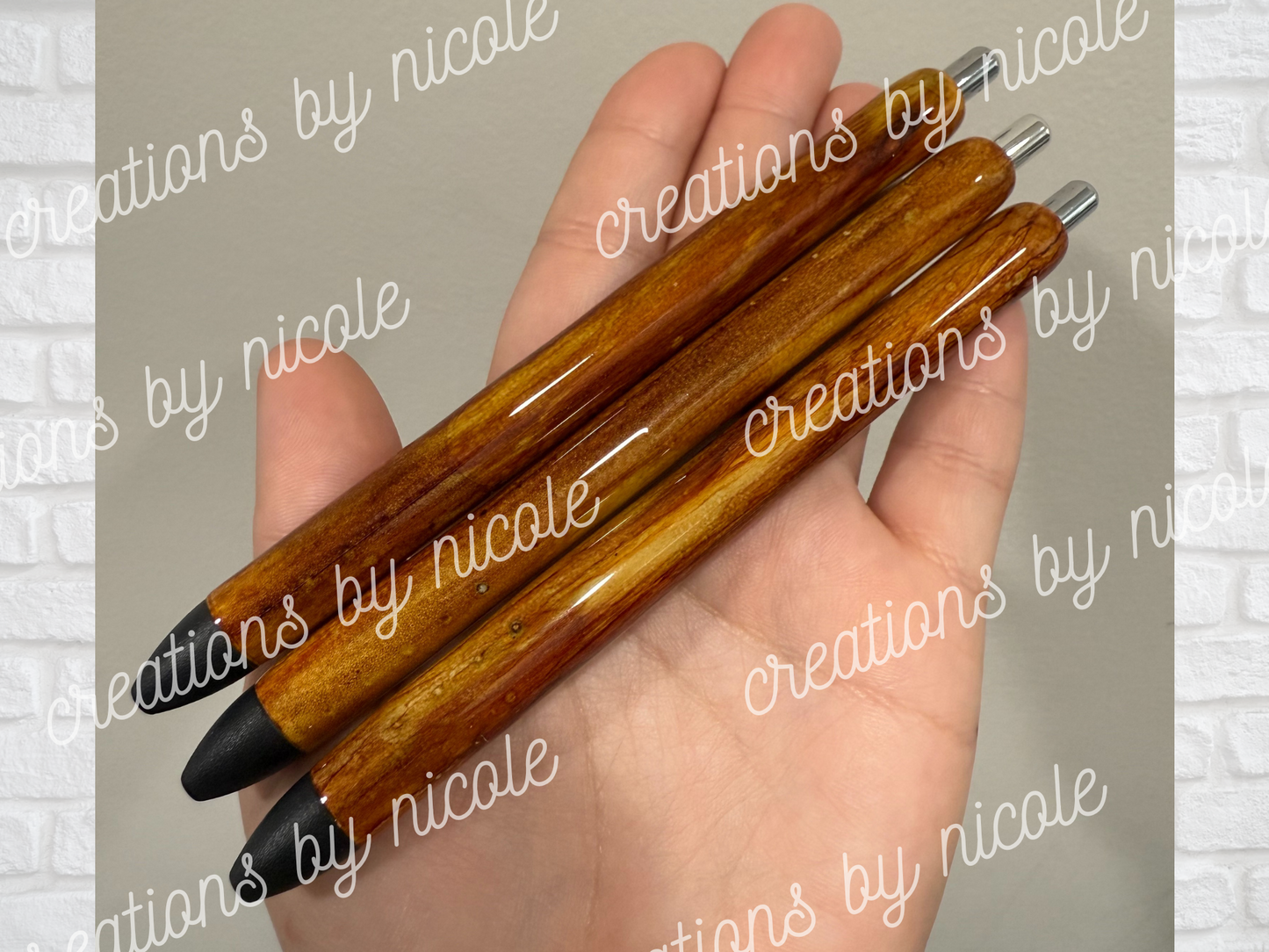 Faux Wood Grain Paper Mate Inkjoy Gel Pen 0.7mm Black Ink