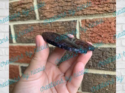 Holographic Black Epoxy Car Coasters - 2.8"