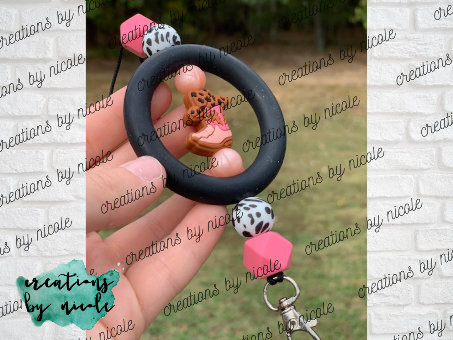 Car Charm Freshie Holder - Cowboy Boot and Hat