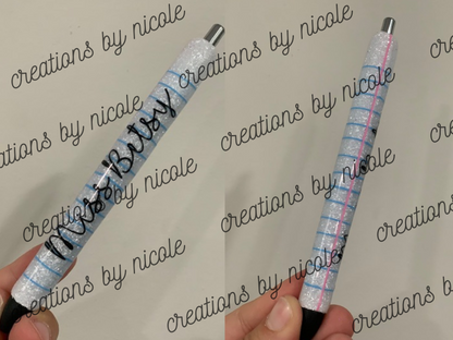 Teacher Notebook Paper Glitter Paper mate Inkjoy Gel Pen 0.7mm Black Ink Refillable