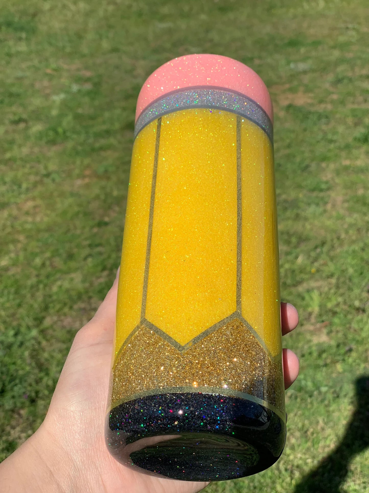 Glitter Pencil Tumbler