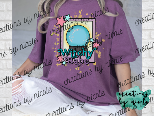 Witchy Babe Crystal Ball Shirt